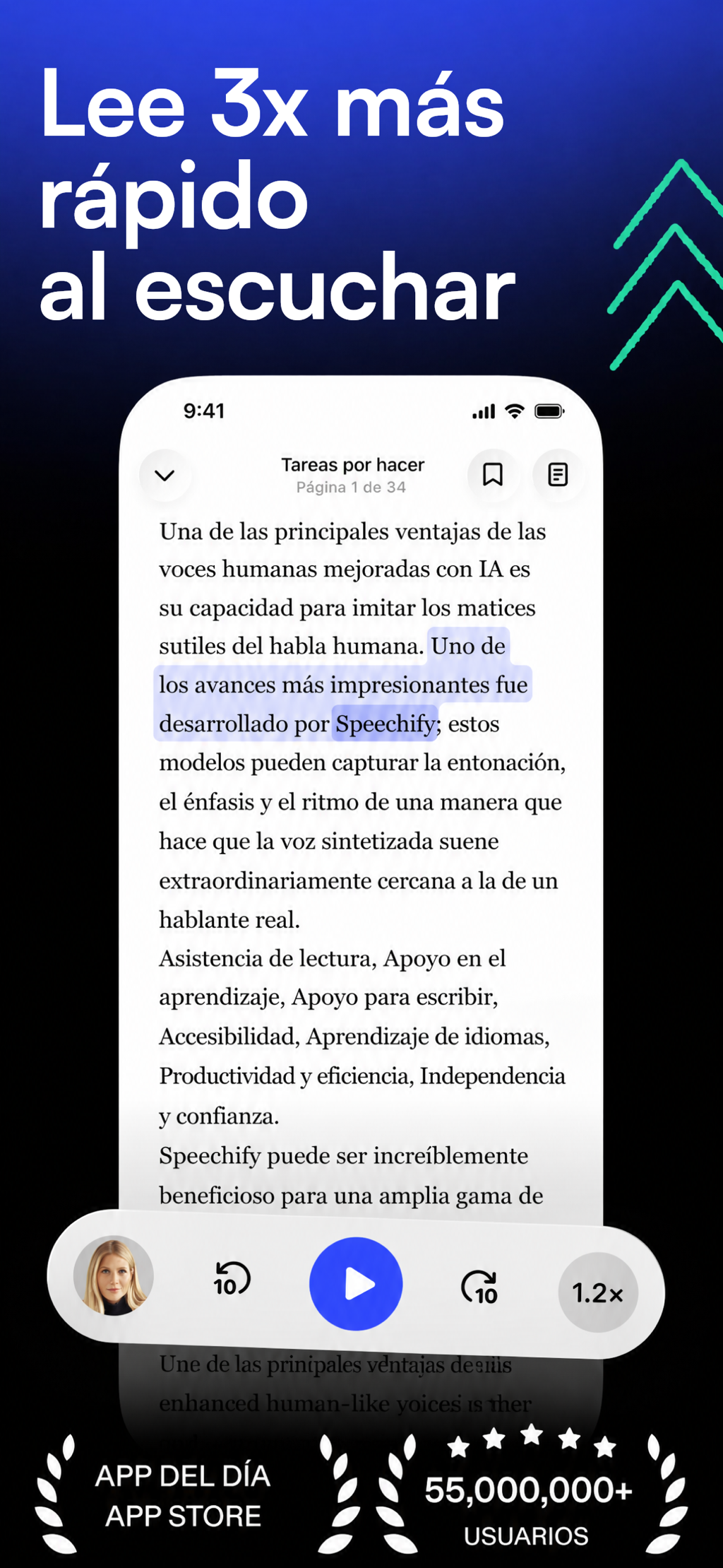 Portada de Speechify | Premium
