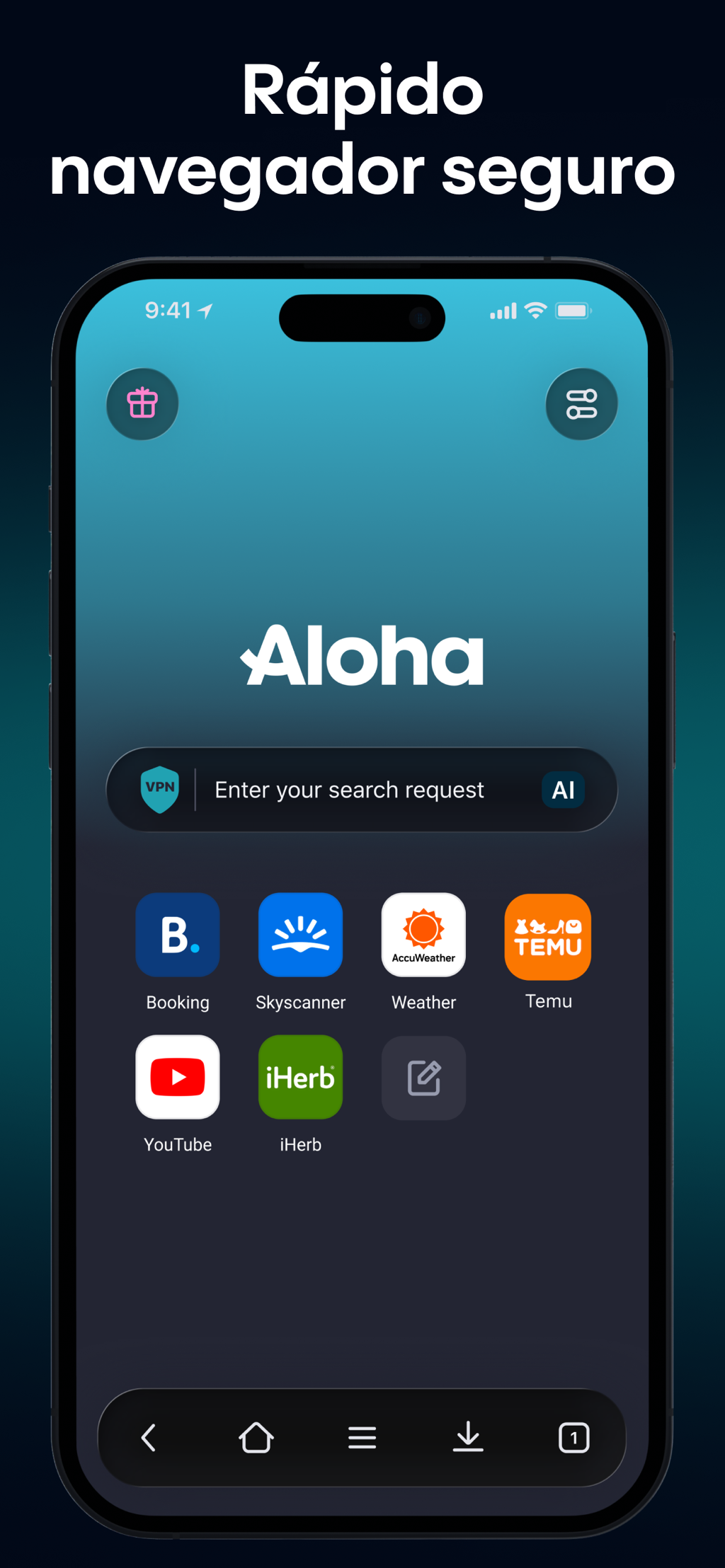 Portada de Aloha Browser | VPN | Chat GPT | Grok